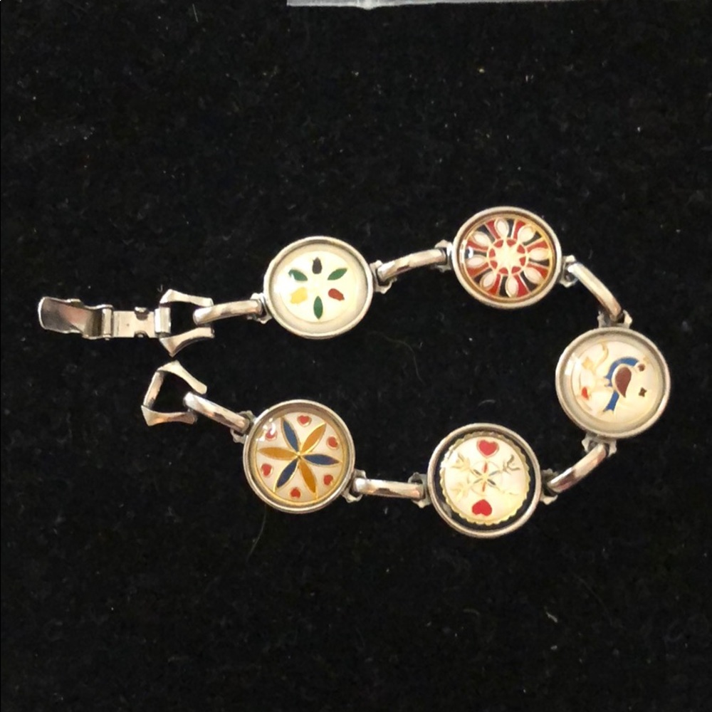 Hoffman bubble hex link bracelet